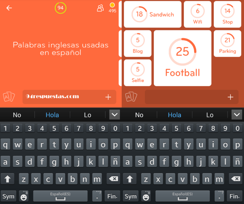 Palabras inglesas usadas en español 94 por ciento